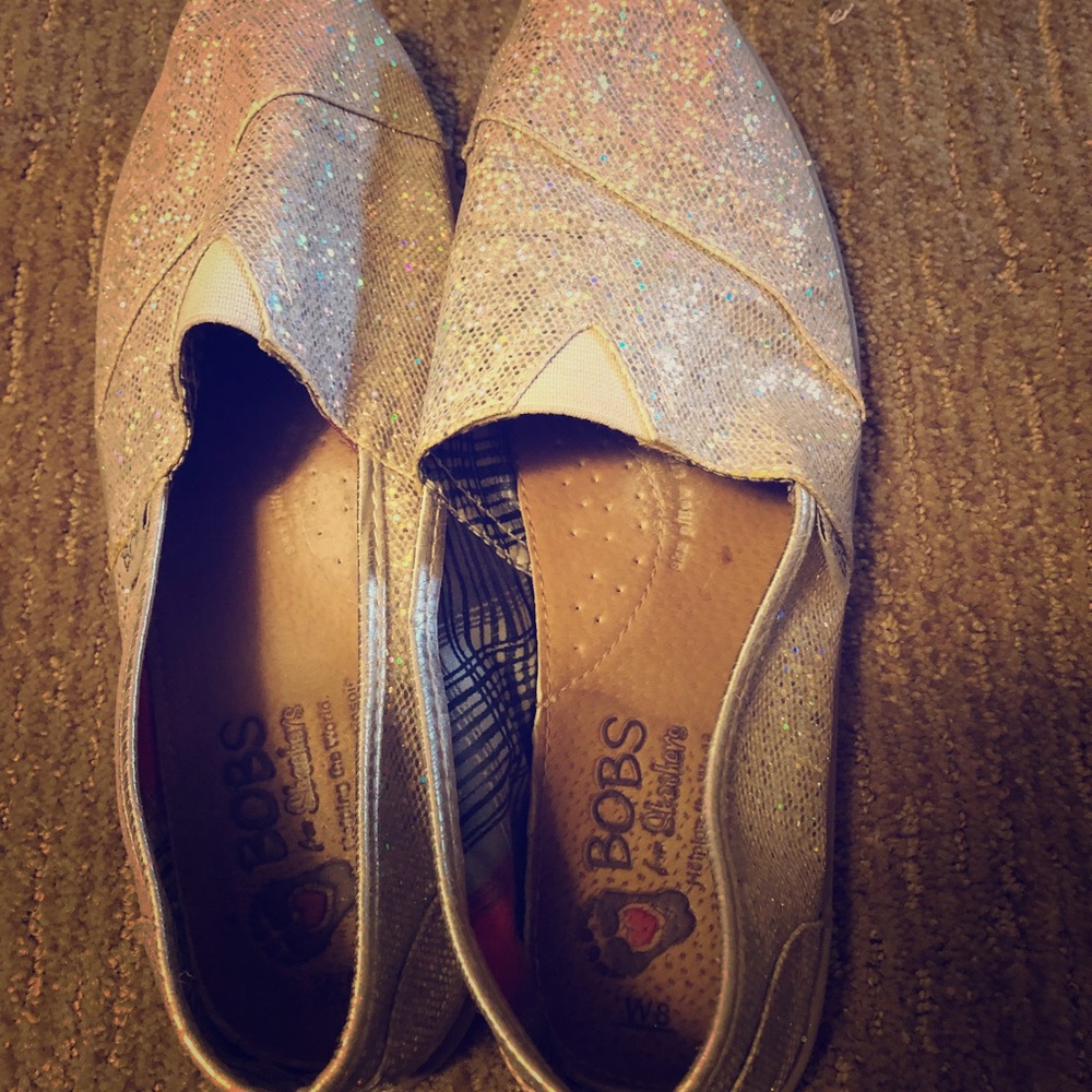 Bobs silver glitter